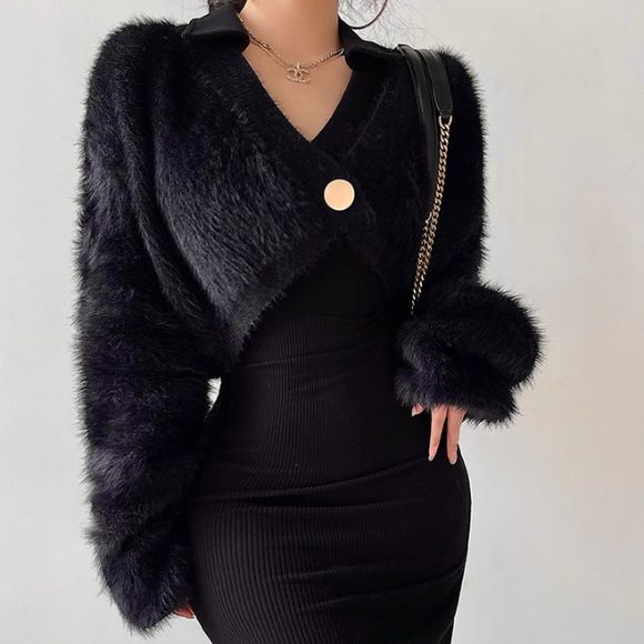 Cardigan de Lã Feminino